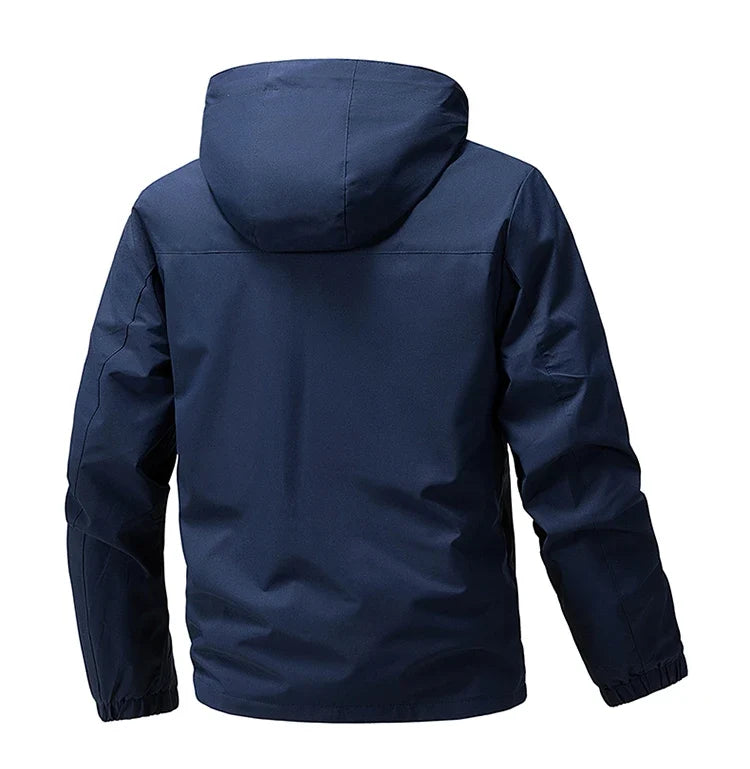 Waterproof Windbreaker Men Jacket Autumn Spring Outdoor Softshell Hooded Coat Sports Hiking Camping Coats Lightweight Jackets