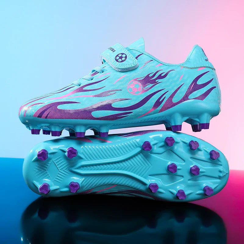 Children Football Boots Anti-slip Soccer Shoes Low-top Boy Ultralight Kid's High Quality Outdoor Grass Training Soccer Sneakers