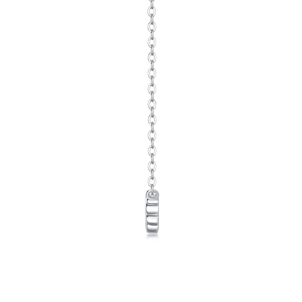 Full 0.065CT D Color Moissanite Pendant Necklace for Women Lady S925 Silver All Diamond Neck Chain Necklaces Wholesale Gift