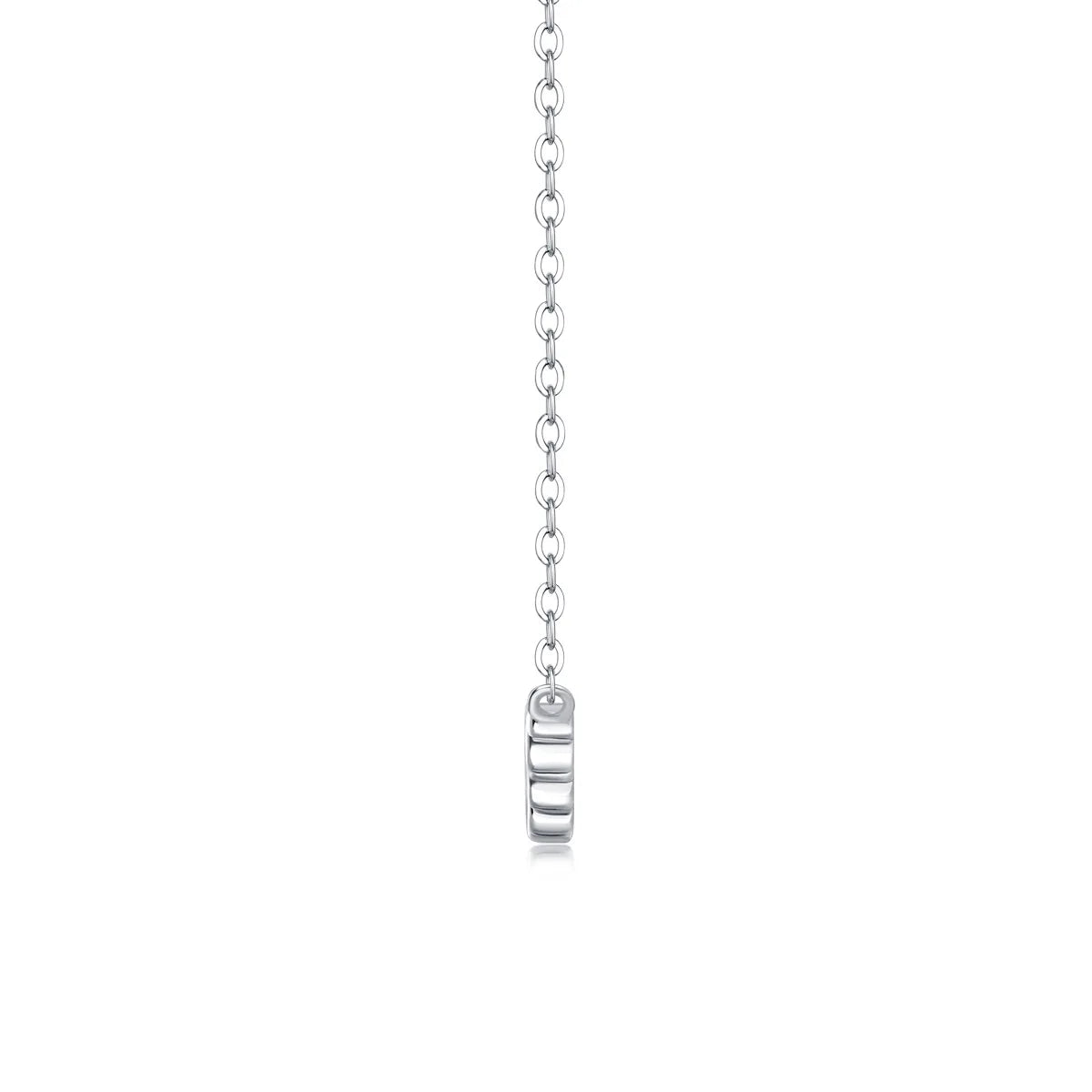 Full 0.065CT D Color Moissanite Pendant Necklace for Women Lady S925 Silver All Diamond Neck Chain Necklaces Wholesale Gift
