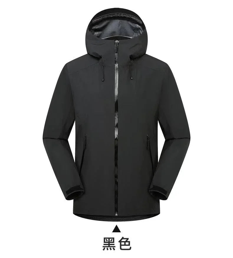 Beta Embroidery Logo Rain Jacket Sports Climbing Windproof Waterproof Three Layer Ski Camping Outdoor Mountain Unisex Coat