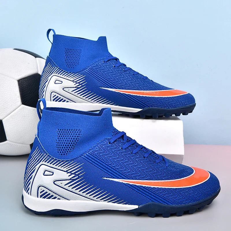 New Men Football Boots Kids Ankle Cleats Grass Soccer Shoes Futsal Indoor Sport Match Training TF/FG Hot-selling High-quality