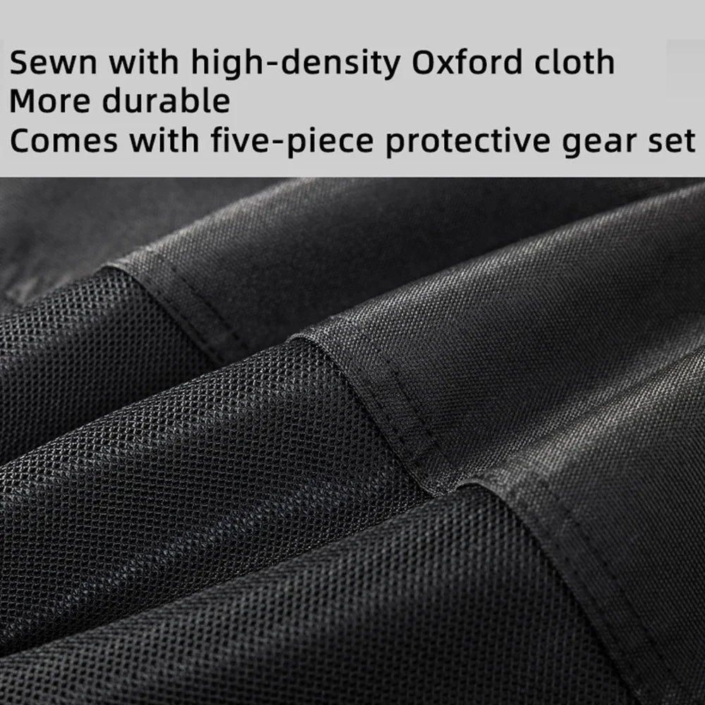 Men Motorcycle Jacket New Upgraded Summer Breathable Jacket CE Protective Retro Black Motorbike Motorcyclist Mesh Clothing