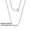 18K Gold 925 Sterling Silver Fashion Cable Link Chains Necklace for Women Thin Neck Chain Accessories Jewelry SC06