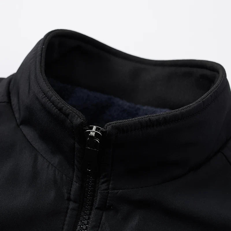 Thick Warm Autumn Winter Jackets for Men Business Office Dress Coat Casual Men's Winter Jacket Solid Color Luxury Outerwear Man