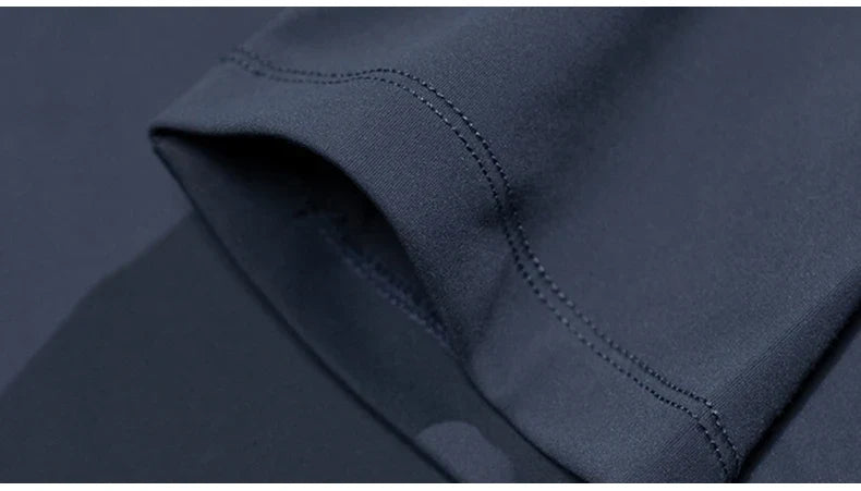 Autumn and Winter Fashion Golf Outdoor Sports Long Sleeve Stand Collar T-Shirt Running Fitness Breathable Base Shirt Tops