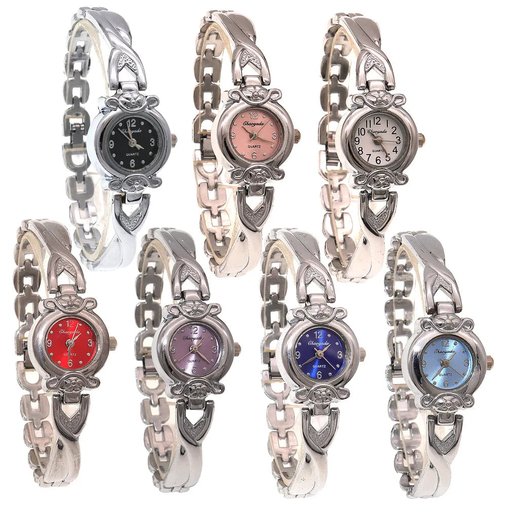 Luxury Woman Lady Pendant Bangle Bracelet Wristwatches Young Female Girls Waterproof Gifts Thin Strap Watches gold watch women