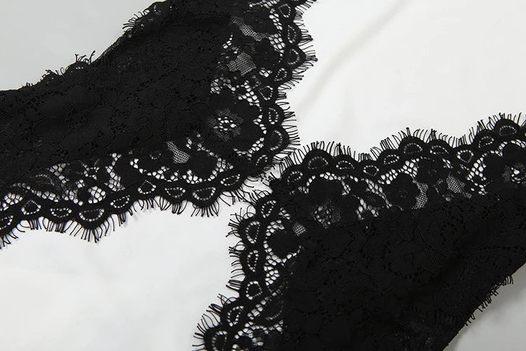 Lace Patchwork Long Dresses Woman Halter o-Neck Off Shoulder Backless Robe Midnight Prom Party Elegant Skinny Vestidos