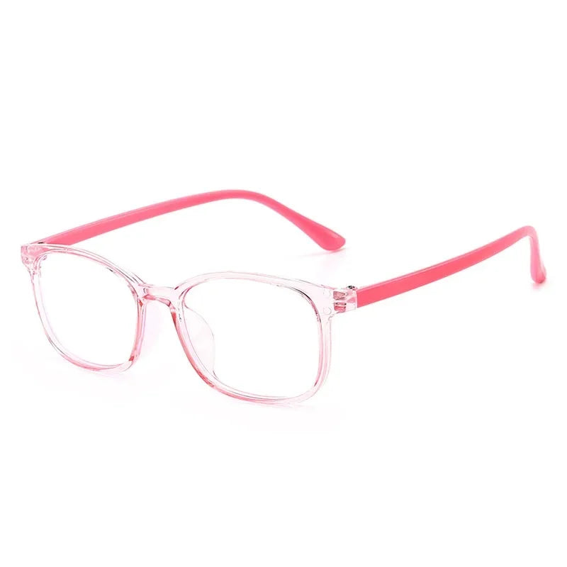 CRIXLAIS Fashion Square Computer Glasses For Children Vintage Prescription Eyeglasses Frames Kids Anti Blue Light Eyewear UV400