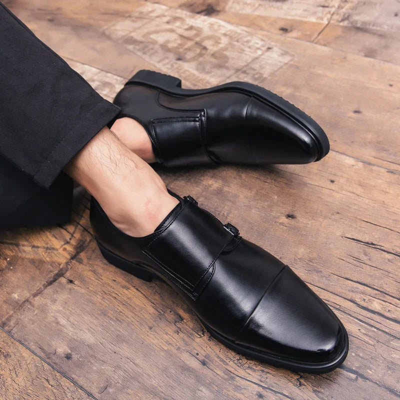 Men Oxfords Shoes Genuine Leather Luxury Men Dress Shoes Lace Up British Business Casual Shoes Men Wedding Shoes Chaussure Homme