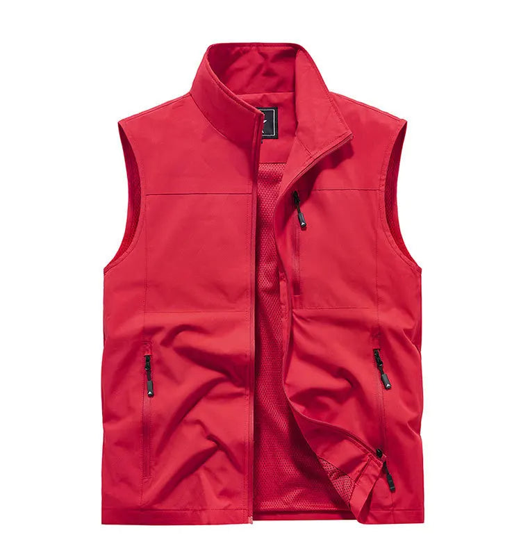2024 Outdoor Casual Vest For Men Large Pocket Fashion Coat High Quality Design Hot Street Wear Vest For Men