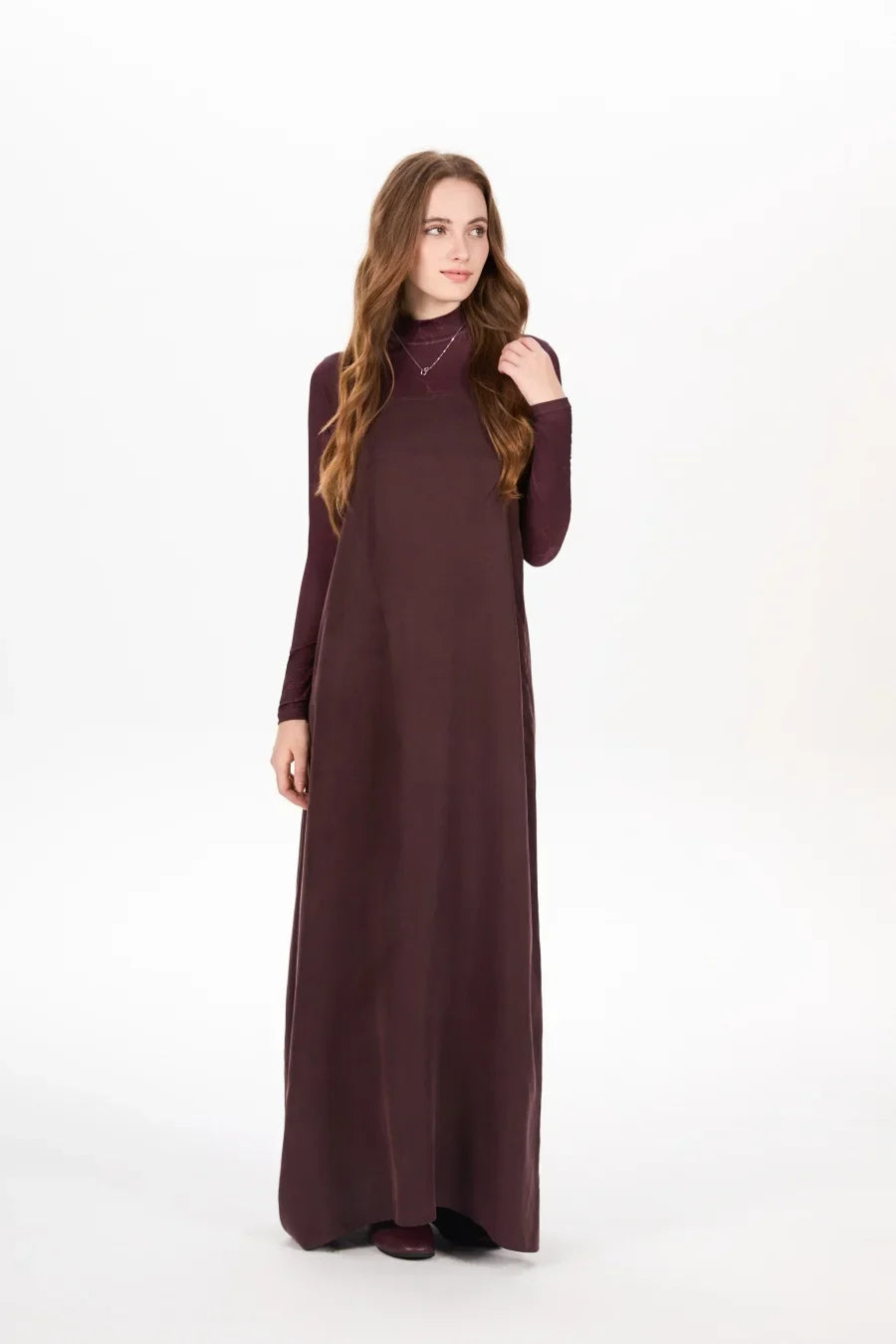 AW25 super soft high quality expensive cupro collection shirt + slip dress + skirt + print mockneck woman matching set