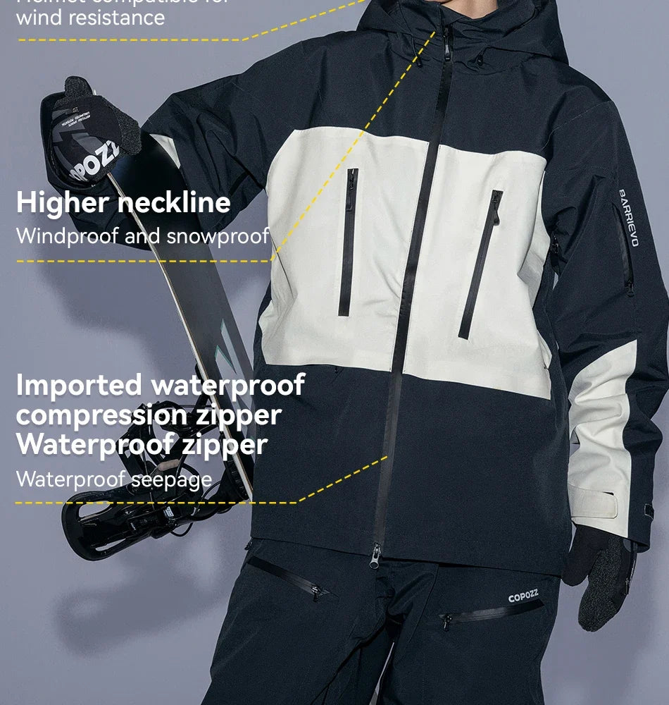 Skiing Coats Winter Warm Women Men Tracksuit Hooded Sports Snowboard Jacket Mountain Female Outwear Windproof Ski Clothes