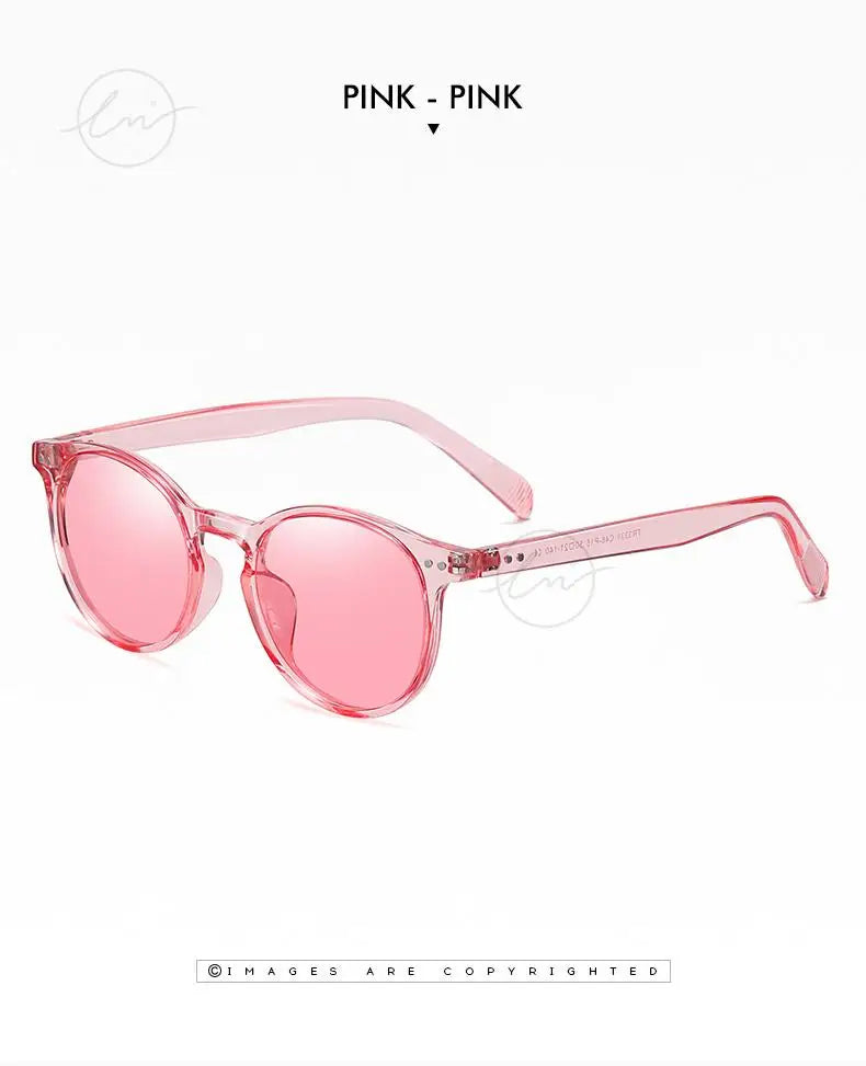 Retro Round Sunglasses Women Men Ultralight TR90 Polarized Unisex Driving Shades Vintage Sun Glasses UV400 Gafas De Sol