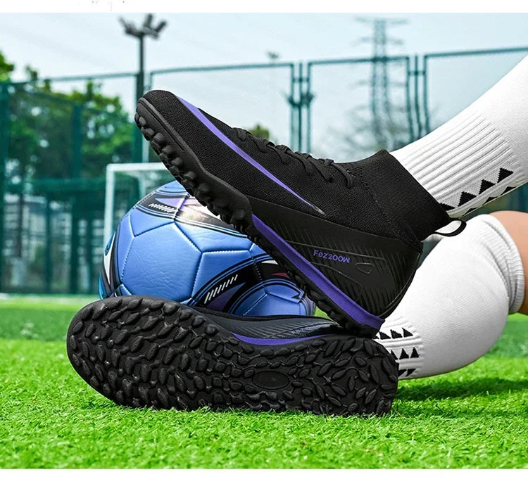 New Men Football Boots Match Outdoor Long Spikes Soccer Shoes Cleats Comfortable Training Sport Adult Breathable Boys Non Slip