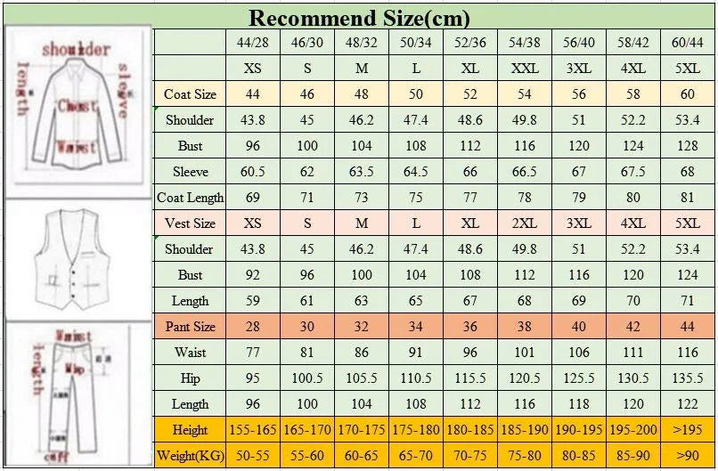 Men Suit Black 3 Pieces With Lapel Business Daily For Wedding Birthday Banquet Work Tuxedo Set Jacket Vest With Pants