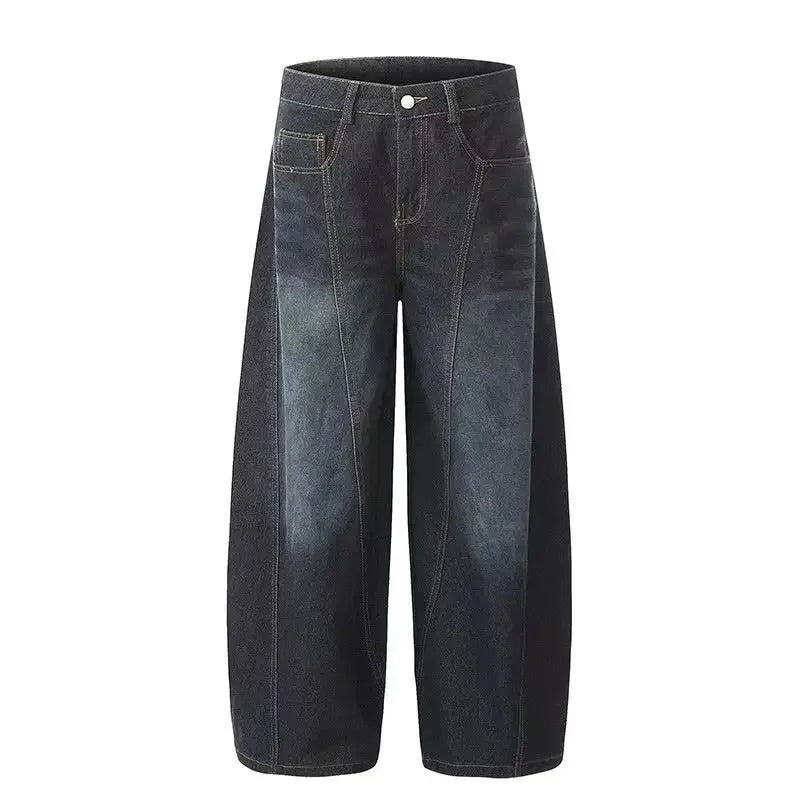 High Waist Wide Leg Denim Jeans