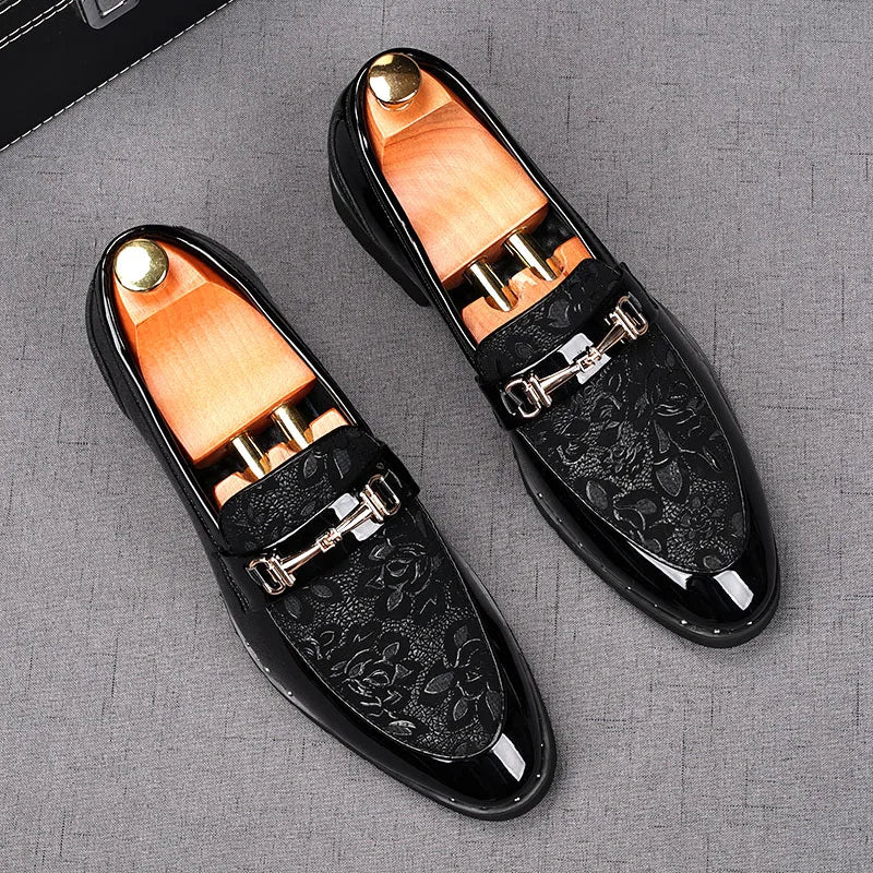 Mens Shoes Designer Handmade Wedding Leather British Dress Shoes Luxury Formal Business Driving Casual Shoes for Men New Loafers