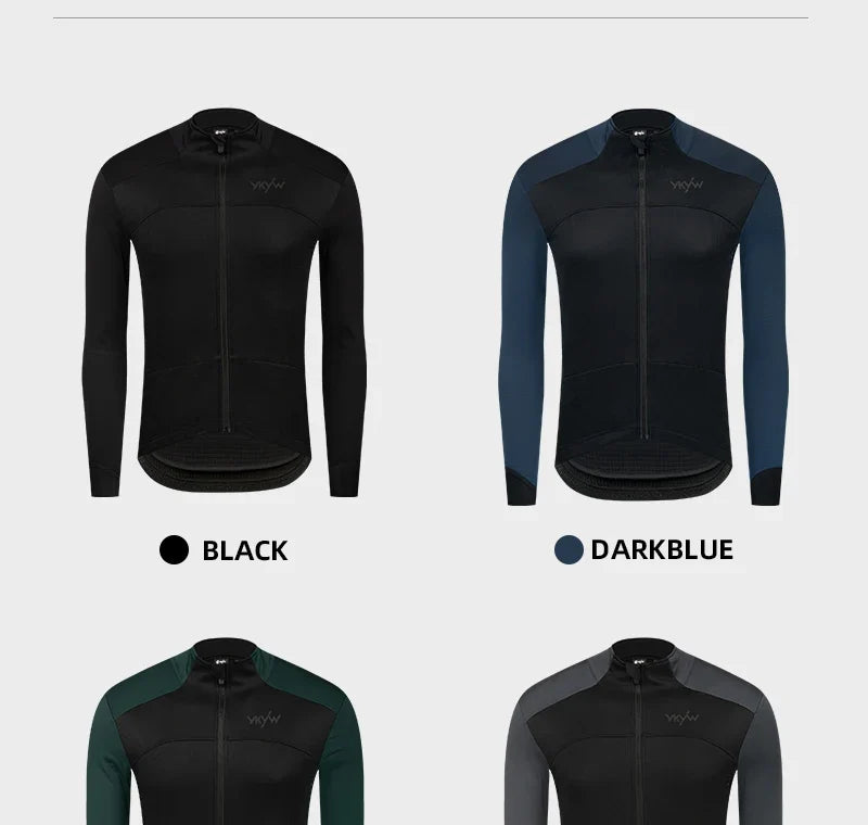 Men's Cycling Jacket Waterproof Windproof Road Bike Tops Winter 0°C Thermal Fleece Bicycle Jersey  Cycling Clothing