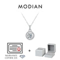 1 Carat D color Moissanite Pendant Necklace For Women 925 Sterling Silver Wedding Bridal Fine Jewelry With Certificate