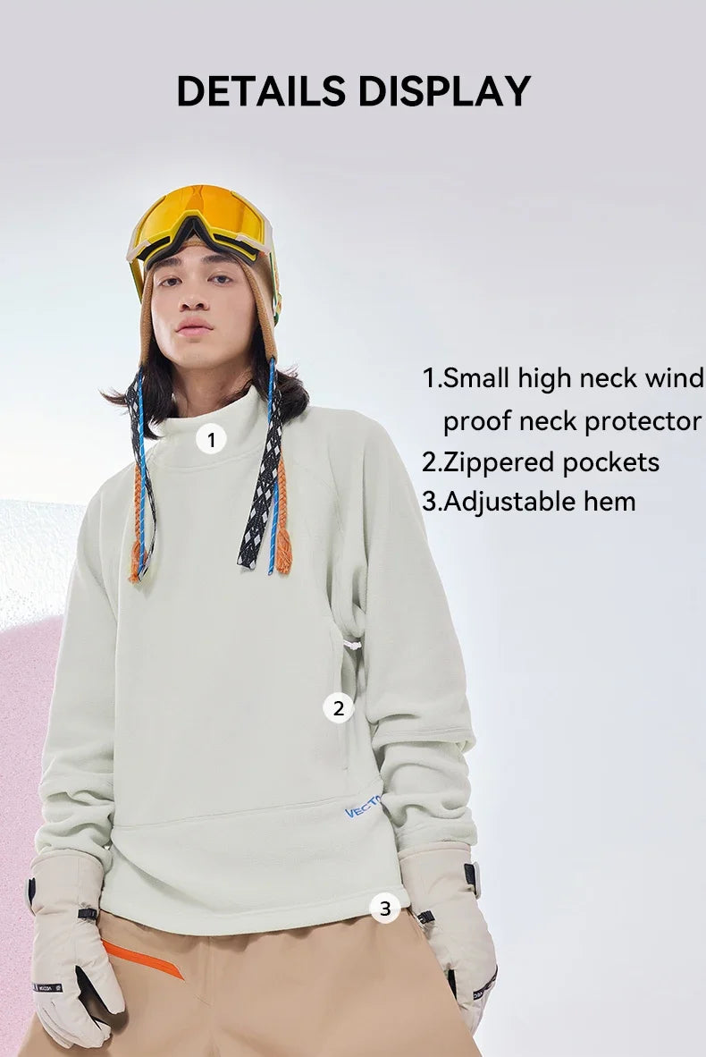 Fleece Jacket Woman Men Autumn Winter Warm Coats Clothing Contrast Sleeve Sweatshirt Coats Color Outdoor Jakcets