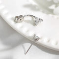 Certified All Moissanite Drop Earrings for Women Sparkling Birthday Gift for Girls S925 Sterling Silver Plated 18K