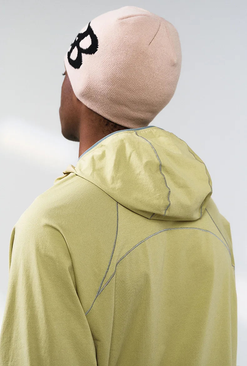 Unisex  Breathable T-Shirt, Moisture Wicking Quick-Dry Hooded, Outdoor Sports Tech Wear Hooded Long-sleeve Tracksuit