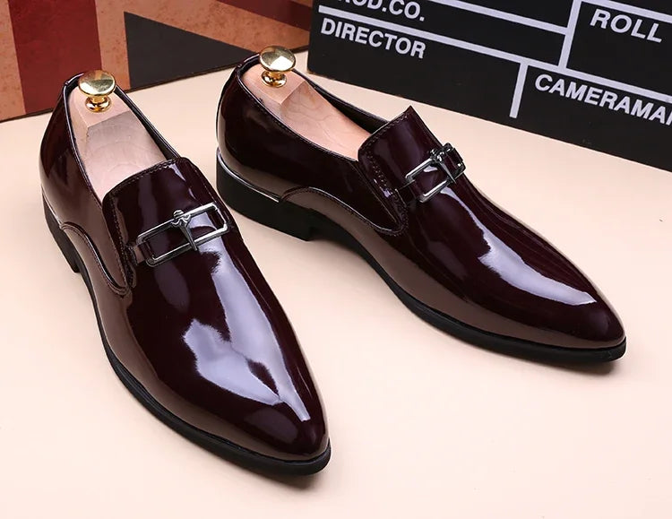 Men's Business Shoes Summer Light Soft Leather Shoes Loafers Slip on Comfortable Dress Shoes for Men Casual Boat Driving Shoe
