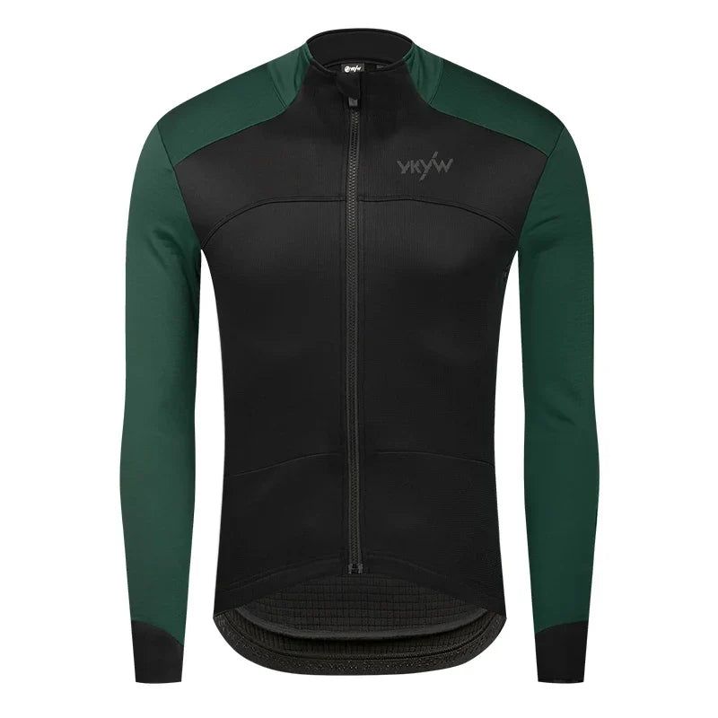 Winter -5-10℃ Men Thermal Fleece Cycling Jacket Waterproof Windproof Bicycle Jersey Bike Pro Race Clothing Mtb Cycling Tops