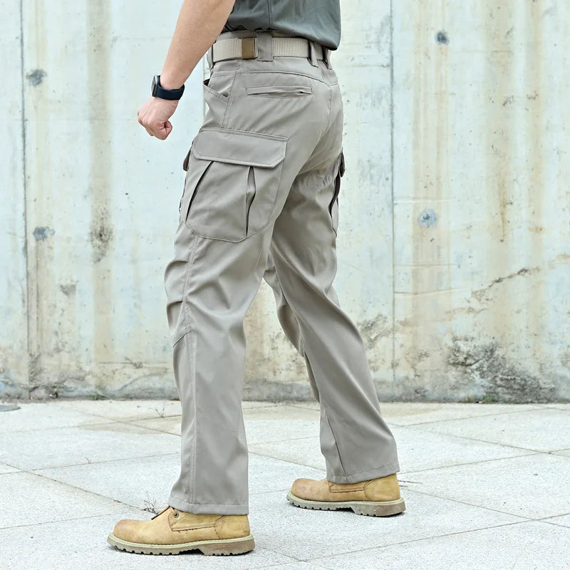 Men's Military Tactical Casual Pants Waterproof Combat Cargo Trousers Multi-pocket Casual Pant Outdoor Training Overalls Male
