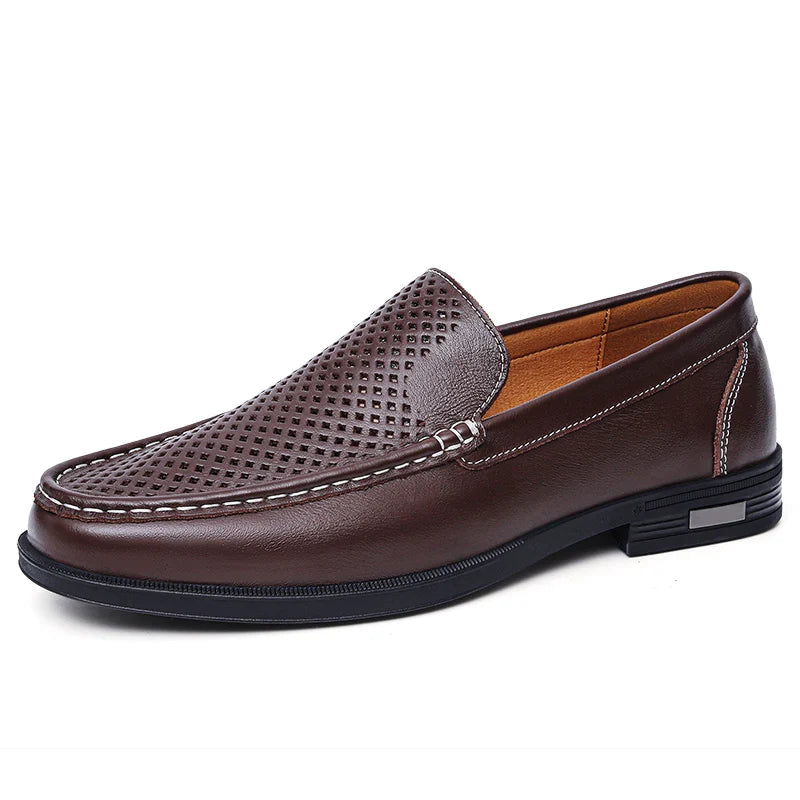 Male Comfy Walking Shoe Genuine Leather Slip on Mens Loafers New Trend Casual Shoes Men Designer Moccasins Hot Sale Drive Shoes