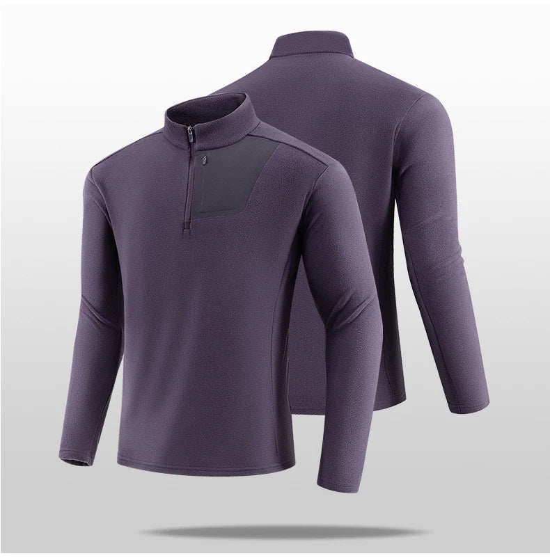 SBWL High-quality Outdoor Sports Inner Lining Autumn/Winter Warm Long-sleeved Stand-up Collar T-shirts Running Jackets Tops