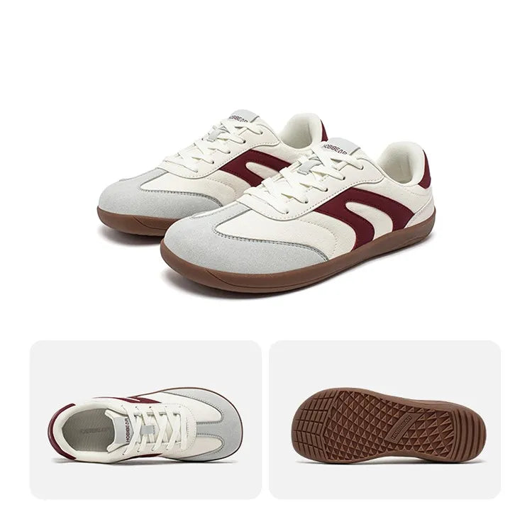 Barefoot Wide Toe Sneakers Unisex Zero Drop Minimalist Canvas Shoes Non Slip Lace Up Walking Sneaker
