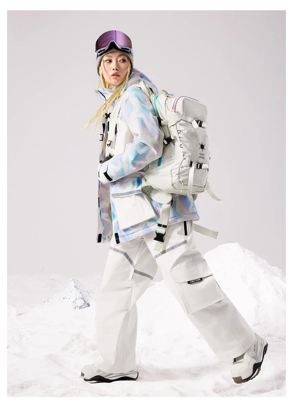 Brand Men Women Ski Jacket Winter Warm Windproof Waterproof Ski Suit Outdoor Sports Snowboard Coat Splicing double plate