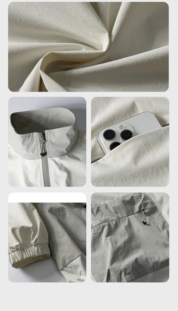 Autumn Utility Sweatshirt | Water-Repellent + Static Control + 4-Way Stretch (Unisex) Casual Loose Fit T-Shirt