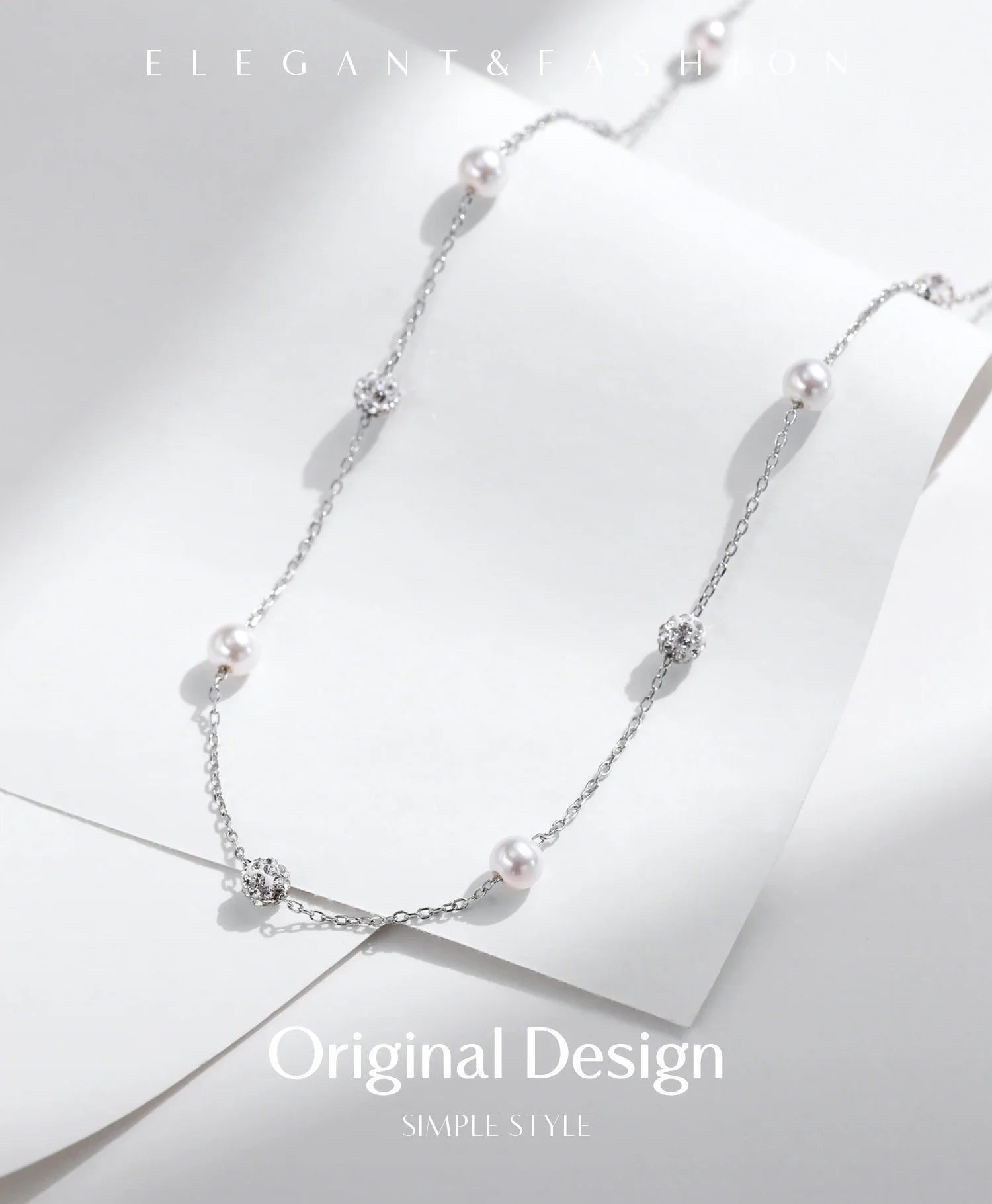 925 Sterling Silver Shambhala Sparkling Zirconia Ball Chain Luxury Shiny Y Shape Necklace For Women Fine Choker Jewelry
