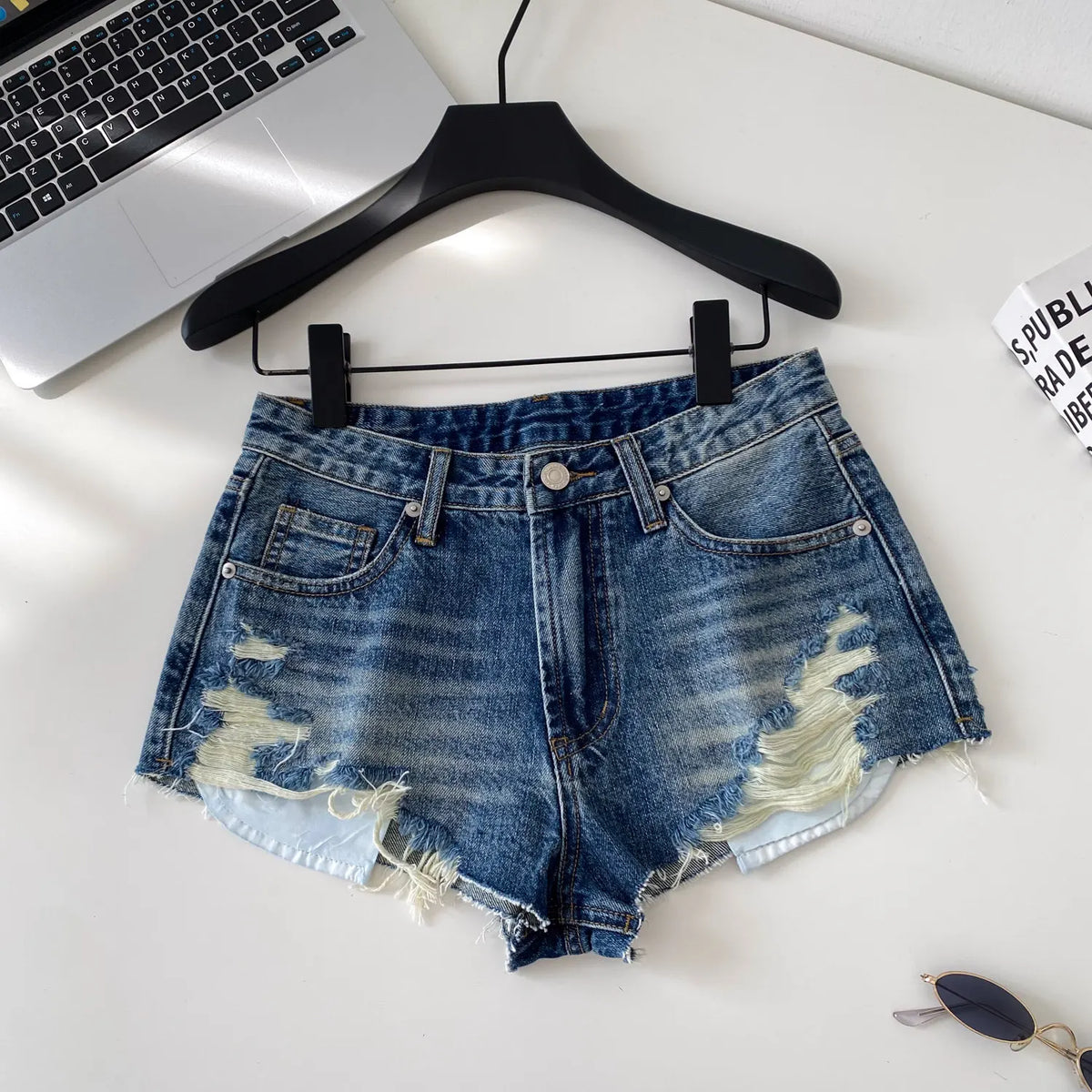 SINGREINY American Retro Camouflage Mini Shorts 2026 Ladies Hollow Out Slim Beach Pants Hot Girl Sexy Print Denim Shorts