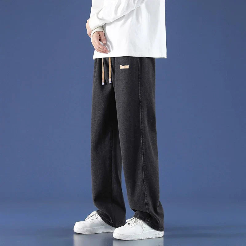 Men's Loose Straight Wide-leg Pants