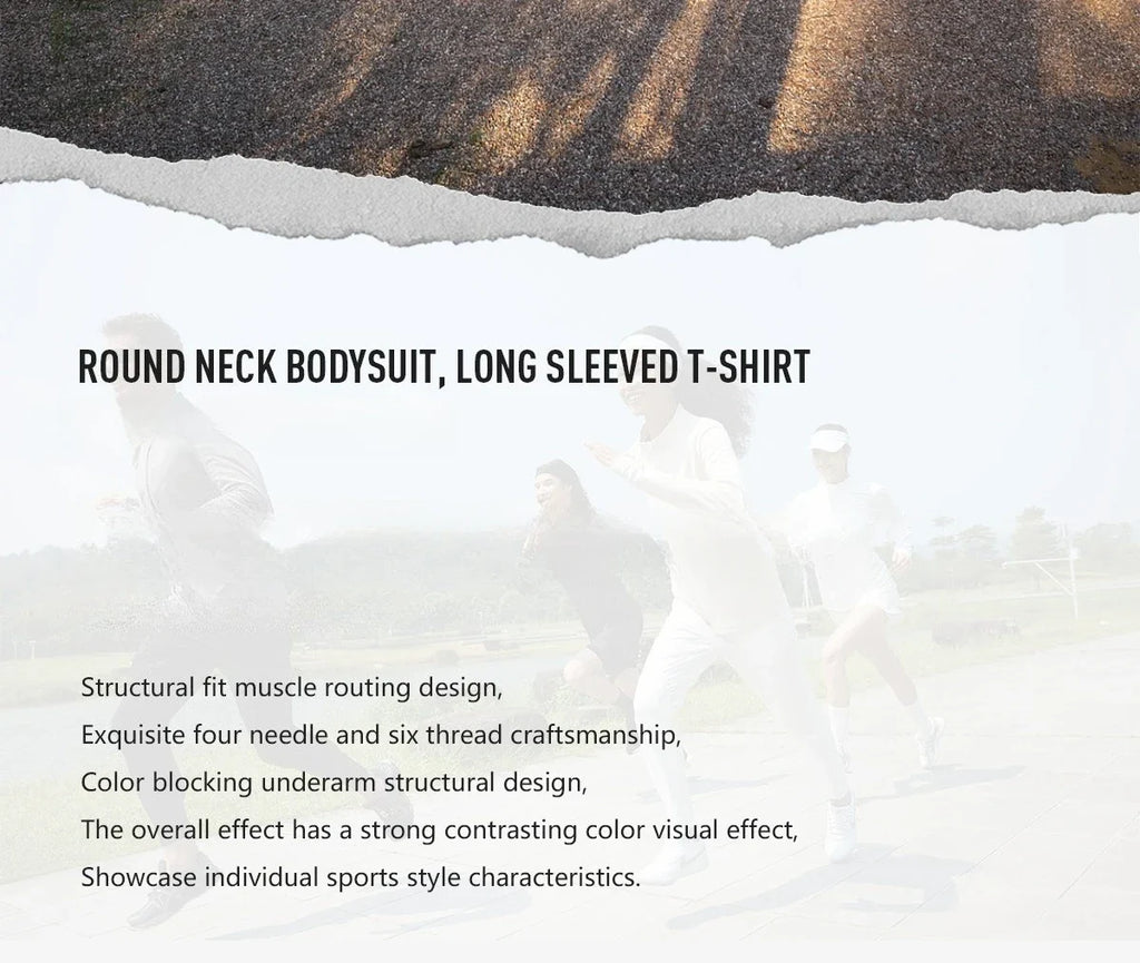 Spring Outdoor Sports Lightweight & Breathable Running-Specific Unisex Long-Sleeved Quick-Drying Training Top