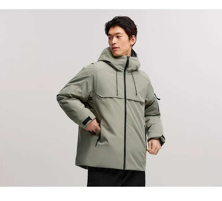 Down Jacket Men Three-in-One Two-Piece Set 2024 New Winter Four-Proof Outerwear Down Jacket