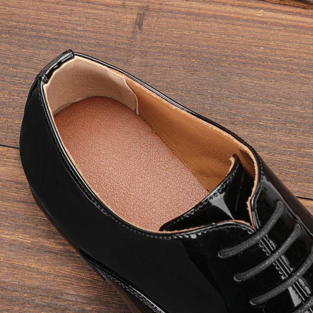 Men's Fashionable Comfortable Social Shoes – Leather Slip-On Dress Footwear EU 40–48