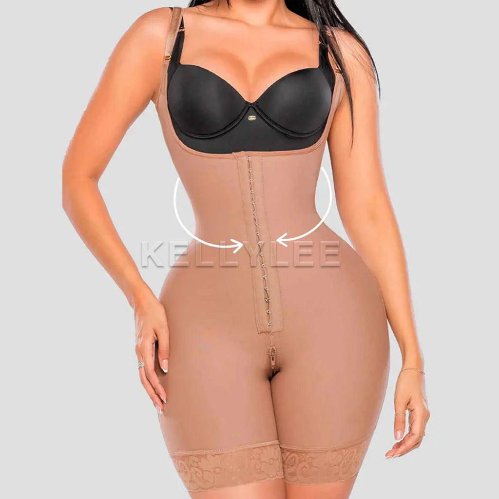 Colombian Girdles Small Wasit Big Hip For BBL Post Surgery Wide Strip Tummy Control Shapewear Slimming Fajas Shaping Jumpsuit