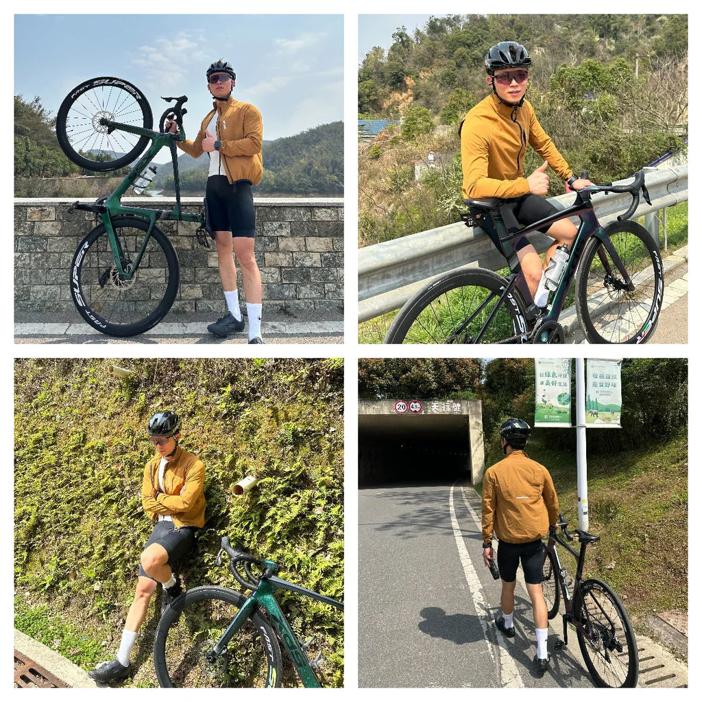 Summer Bike Jacket Water-repellent Cycling Jacket Outdoor Hiking Fishing Sportswear Long Jersey YKK Zip