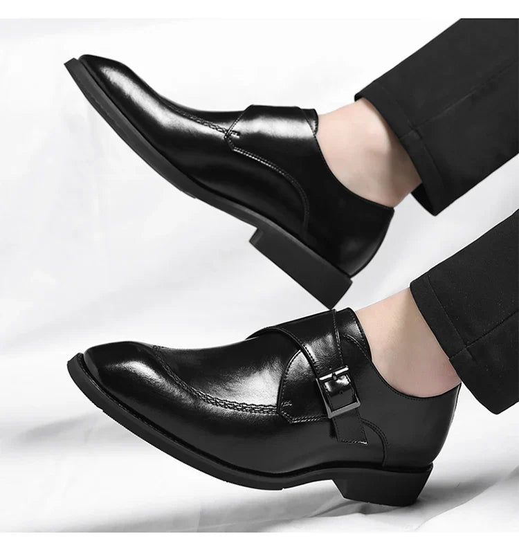 Men's Leather Shoes British Style Business Formal Derby Comfortable Fashionable Casual Footwear-SJ1112