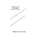 925 Sterling Silver Stackable Basic Wheat Chain Adjustable Figaro Chain with Hoop Clasp for Men Women DIY Pendant Beads