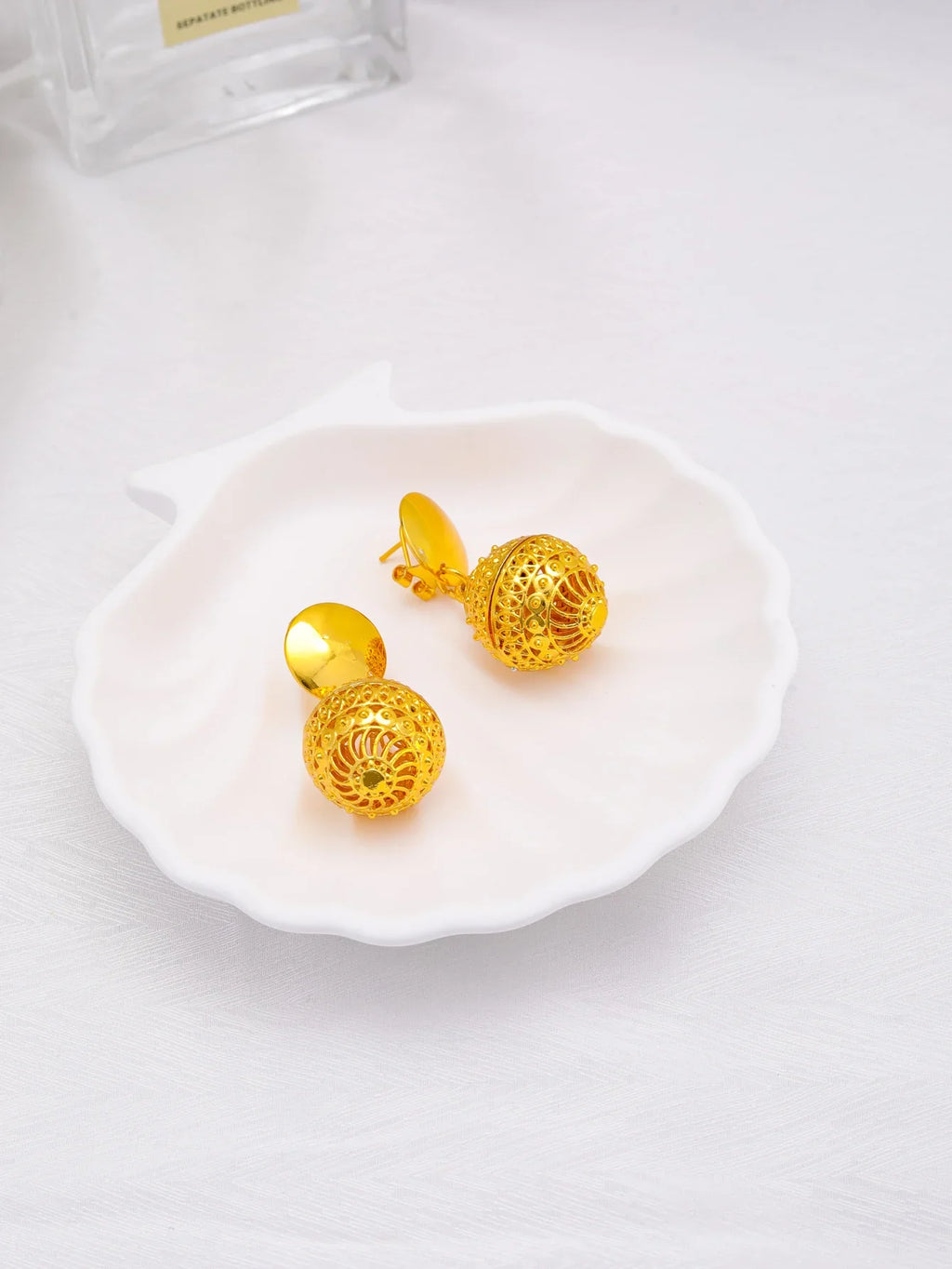 Long Necklace Fashion Dubai Gold Plated Jewelry Sets for Woman Bridal Wedding Earrings Ring Bracelet African Jewelry Set