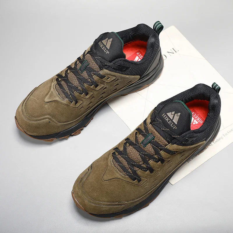 Latest Men's Hiking Shoes Wear-resistant Non-slip Outdoor Sneaker Rock Climbing Trekking Hunting Men Sports Suede Leather