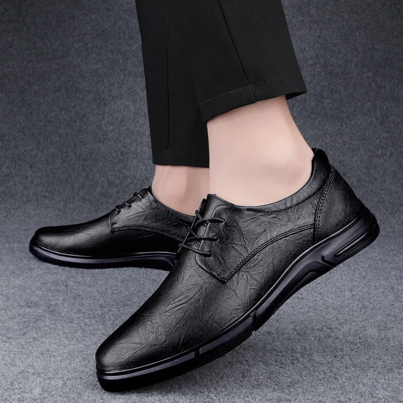 Casual Fashion Sports Shoes Social Elegance Trendy Footwear Spring Autumn Flat Formal Leather Shoes Men Business Oxfords Shoes