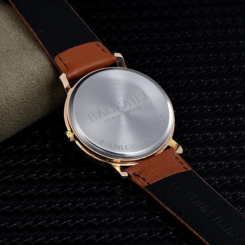 Fashion Ladies Quartz Watch Minority Personality Women Leather Casual Watch Leather Waterproof Montre Femme