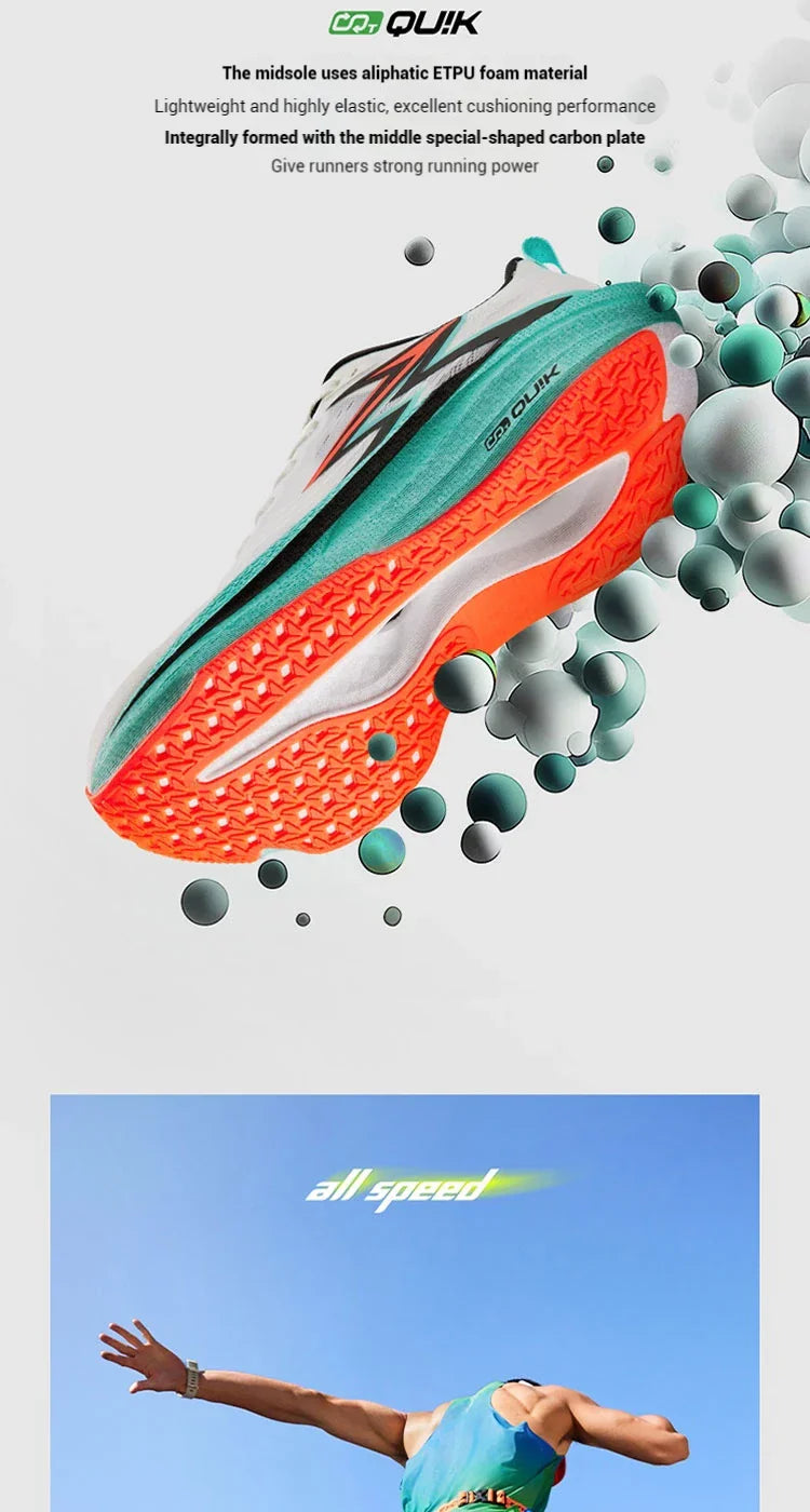Degrees Flame 4.0 MIX Men Running Shoes Carbon Plate Racing Marathon Stable Rebound Wear-resistant Male Sneakers 672512204